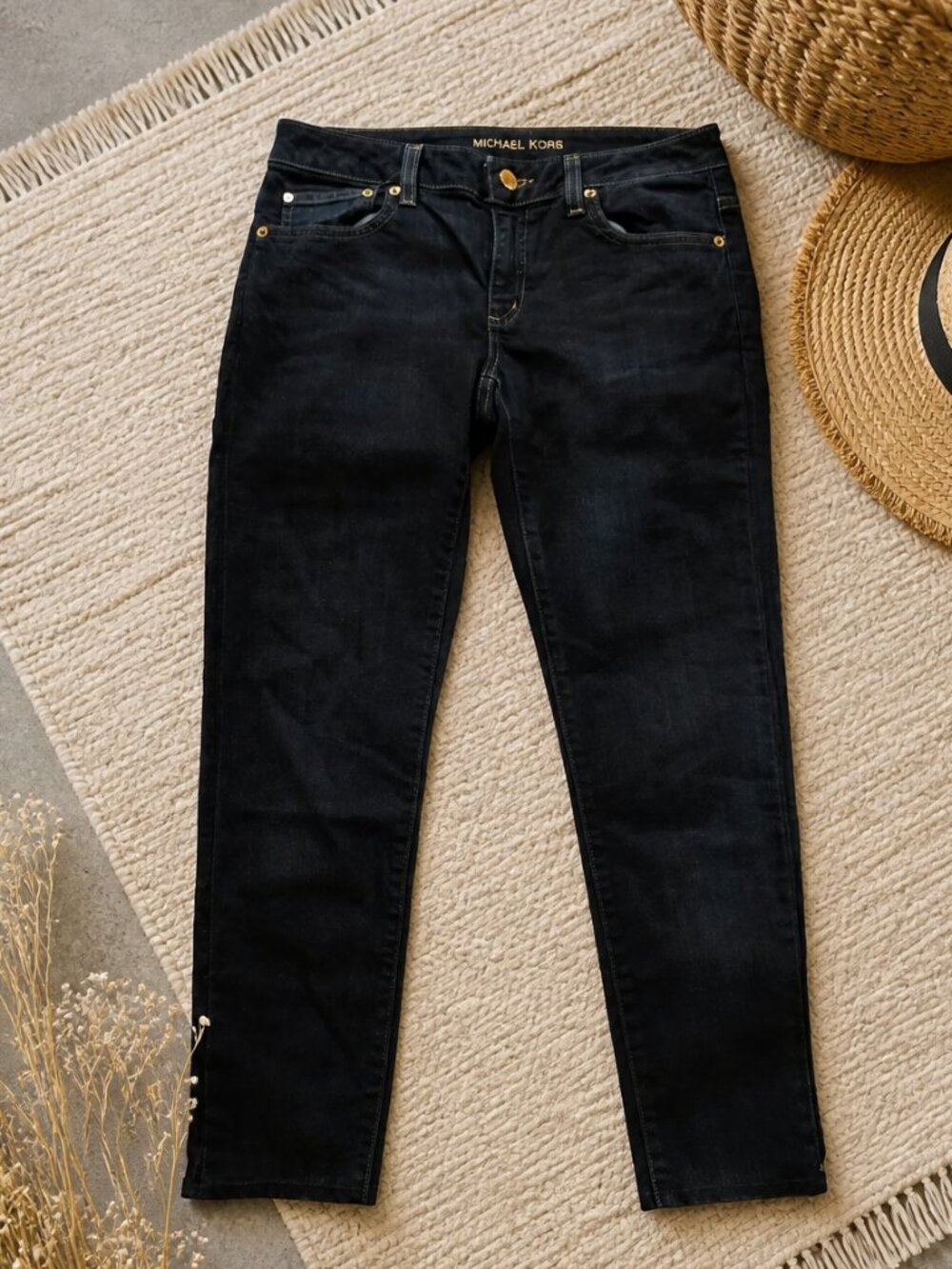 Michael Kors Size 2 Izzy Skinny Jeans Dark Wash